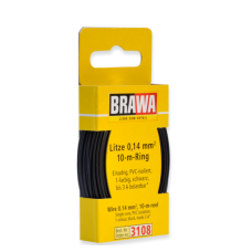 3108 Brawa draad Zwart 0,14 MM² 10 meter