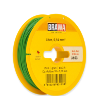 3153 Brawa draad Groen 0,14 MM² 25 meter