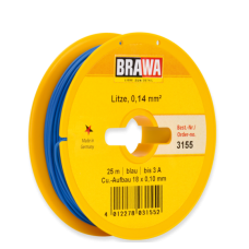 3155 Brawa draad Blauw 0,14 MM² 25 meter