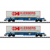 18711 Minitrix N Taschenwagen-Set Sdgmss H. Essers