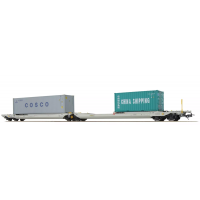 36546 ESU Pullman AAE NL Taschenwagen Bauart Sdggmrs COSCO - CHINA SHIPPING