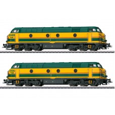 37602 Marklin Diesellocomotief serie 55 in dubbeltractie SNCB/NMBS TVM MFX Sound