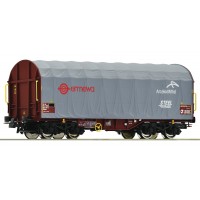 76447 Roco Schiebeplanenwagen Ermewa STEEL TRACK