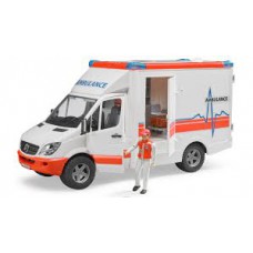 02536 Bruder Mercedes-Benz Sprinter Ambulance met toebehoren en licht & geluid
