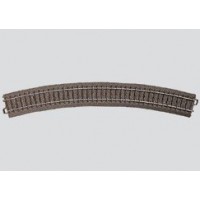 24430 Marklin Gebogen rail R4 = 579,3 mm. Boogstraal 30°