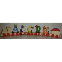 Houten lettertrein Letters