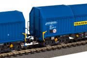 58296 Piko 2-delige Set Teleskophaubenwagen Transwaggon V