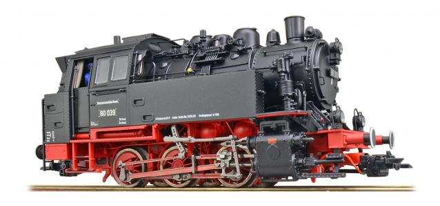 31651 ESU Stoomlocomotief BR 80 039 Museum, zwart, Ep. VI, LokSound, dubbele rookgenerator, rangeerkoppeling DC/AC