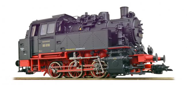 31652 ESU Stoomlocomotief BR 80 018 DRG, zwart, Ep. II, LokSound, dubbele rookgenerator, rangeerkoppeling DC/AC