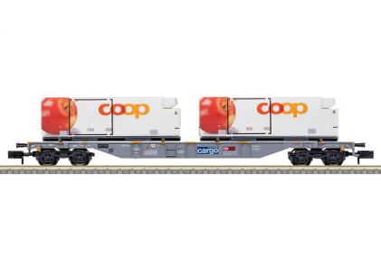 15495 Minitrix N Containerwagen "Coop" SBB Cargo