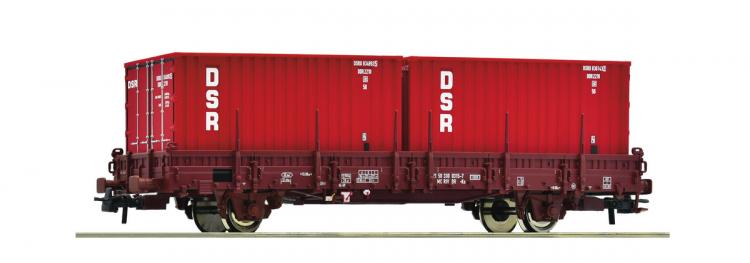 6600138 Roco Rongenwagen met containers DSR DR