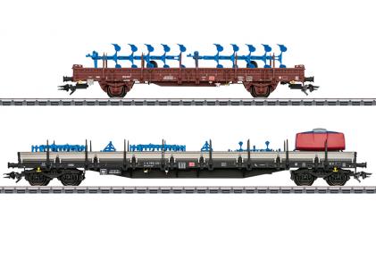 46405 Marklin Set goederenwagens met landbouw machines nr.1