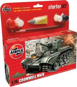 55109 Giftset Airfix Cromwell MkIV Tank 1:76 Met verf, lijm & kwast HUMBROL