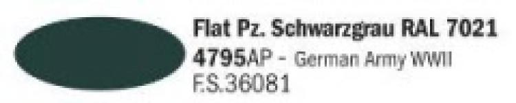 4795 Flat Panzer Schwarzgrau RAL 7021