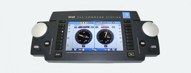 50210 ESU ECoS 2.1 Command Station met kleurenscherm, netadapter en 6A booster