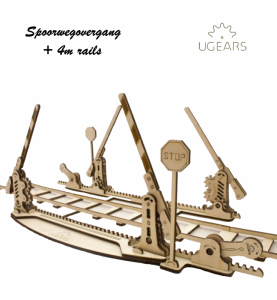 70014 Ugears Spoorwegovergang + 4m rails