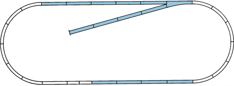 42010 Roco Line met bedding railsset B