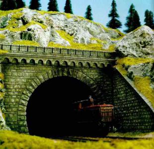 7023 Busch Tunnelportaal 2-sporig H0