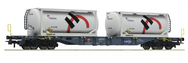 76943 Roco SBB Containerdraagwagen HOLCIM - nieuw bedrijfsnummer 2020