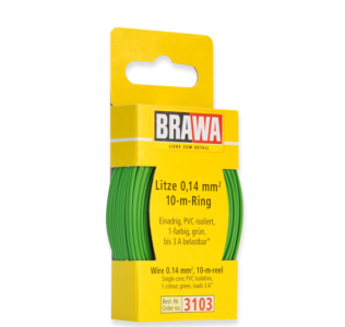 3103 Brawa draad Groen 0,14 MM² 10 meter