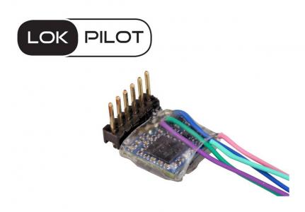 59857 ESU LokPilot 5 micro DCC, 6-pin NEM651 gewikkeld, direct