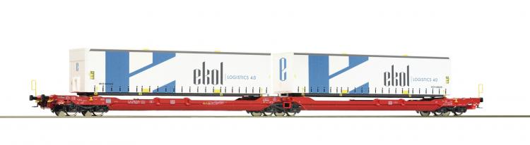 77386 Roco Doppeltaschen-Gelenkwagen T3000e EKOL DB AG