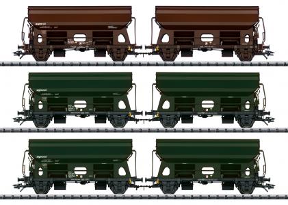 24169 Trix 6-delige set zwenkdakwagens van Agrorail CZ Railco