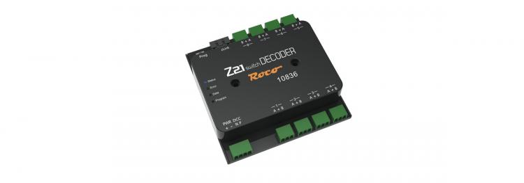 10836 Roco Z21 switch DECODER voor 8 wissels of 16 lampen