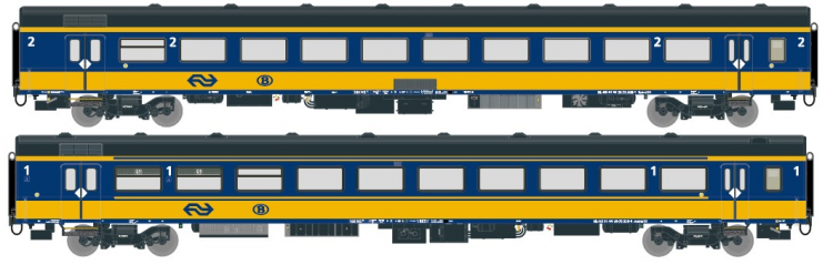 11022 Exact-Train Set NS ICRm rijtuigen Benelux "Amsterdam/Brussel" VI