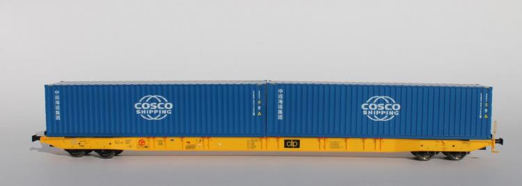 96010054 Igra Model Sggnss 80 CLIP beladen met 2 COSCO containers