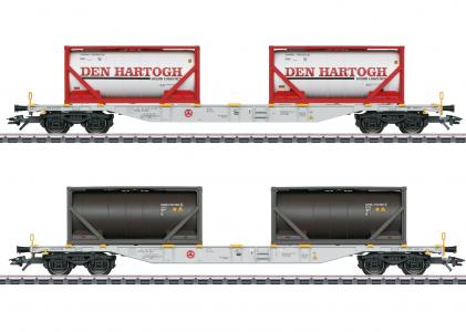 47137 Marklin Set containerwagens Sgns Den Hartogh NL