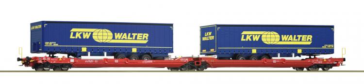 77385 Roco Doppeltaschen-Gelenkwagen T3000e LKW Walter DB AG