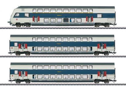 43599 Marklin Set dubbeldeksrijtuigen "trein voor regionaal verkeer Kopenhagen" DSB