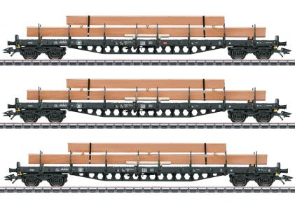 47153 Marklin Set rongenwagens met lading hout