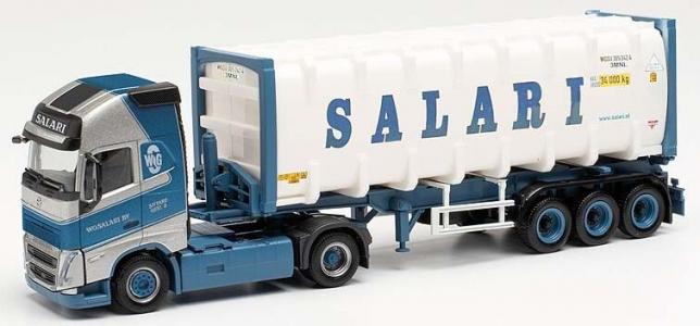 314718 Herpa Volvo FH Gl. 30 ft. B.Con. Salari (NL) 1:87