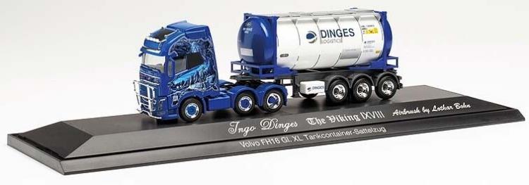 122184 Herpa Volvo FH Gl. XL 6x2 T.Sz. Ingo Dinges 1:87