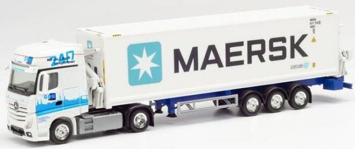 313384 Herpa Mercedes Benz Actros G. S.Sz. GDH / Maersk 1:87