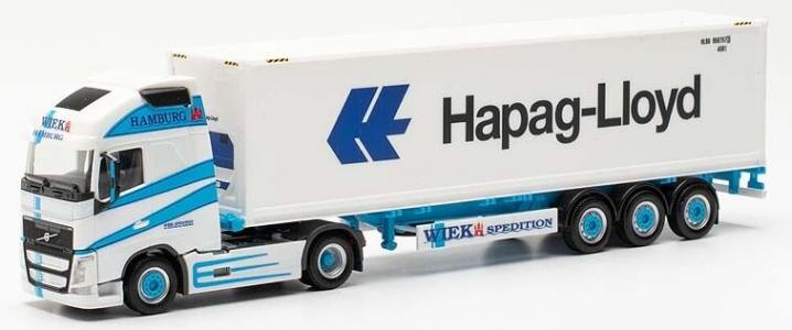 314848 Herpa Volvo FH Gl. XL C.Sz. Wiek / Hapag Lloyd 1:87