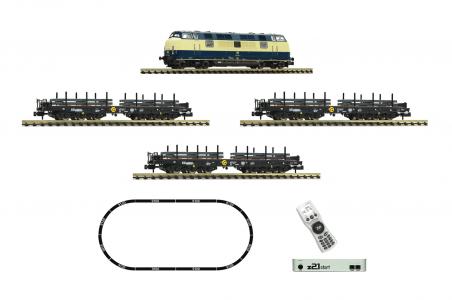 931902 Fleischmann N z21 Startset Diesellok BR 221 met goederentrein DB