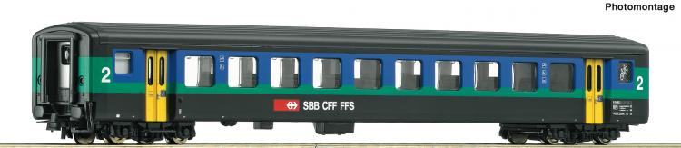 74567 Roco Sneltreinrijtuig EW II 2e Klasse SBB
