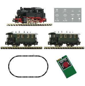 931706 Fleischmann N Analoge Startset Stoomlocomotief BR 80 met personenrijtuigen