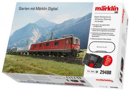 29488 Marklin Digitale startset Digitale startset "Zwitserse goederentrein met Re 620" met MS3 en geluid