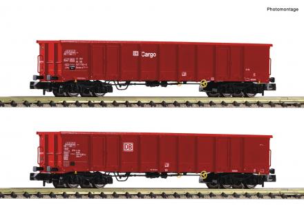 830251 Fleischmann N Set 2-delig Open goederenwagens Eanos-x 055 DB Cargo