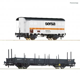77043 Roco Set goederenwagens Bouwtrein SERSA