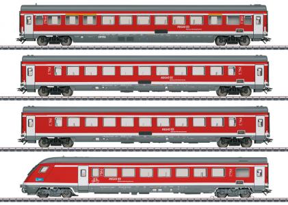 42988 Marklin Set personenrijtuigen 1 "München-Neurenberg-Express" met binnenverlichting DCC MFX