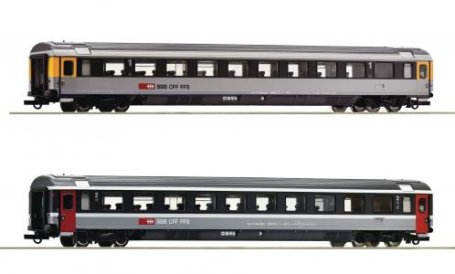74023 Roco Personenrijtuigenset Set 3: EuroCity-Wagen EC 7 SBB