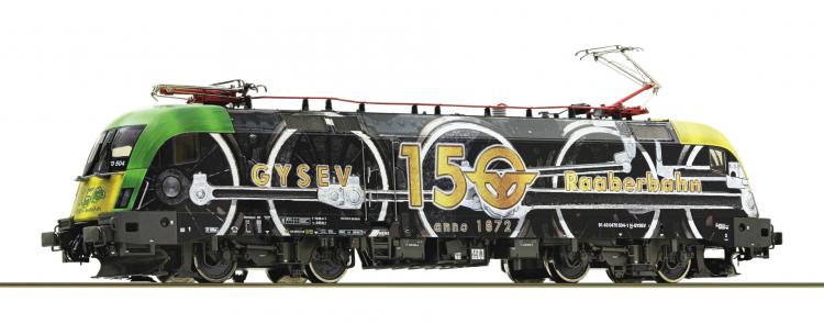 70686 Roco E-lok Taurus 470 504-1 GYSEV Jubileumdesign "150 jaar GYSEV" DCC Sound