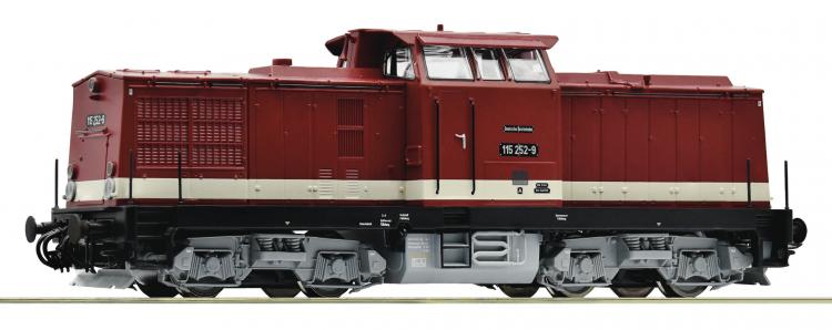 70816 Roco Diesellocomotief BR 115 252-9 van de DR DCC Sound