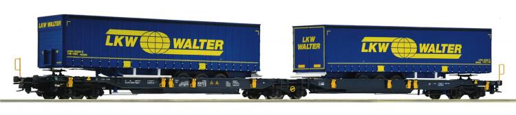 77363 Roco Doppeltaschen-Gelenkwagen Wascosa LKW Walter