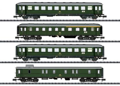 18709 Minitrix N DB Personenwagen-Set "Nahverkehr" met binnenverlichting